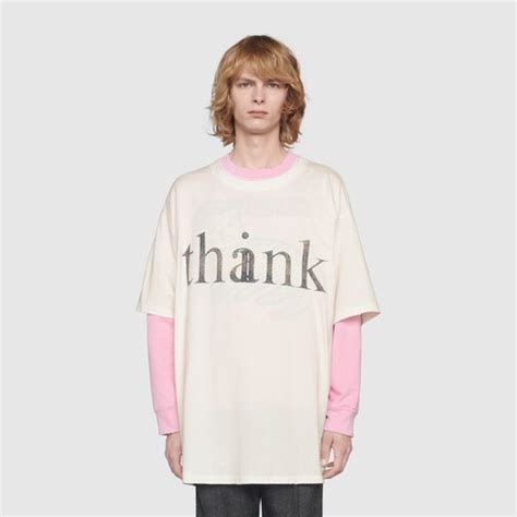 gucci think thank shirt|gucci t shirt sale.